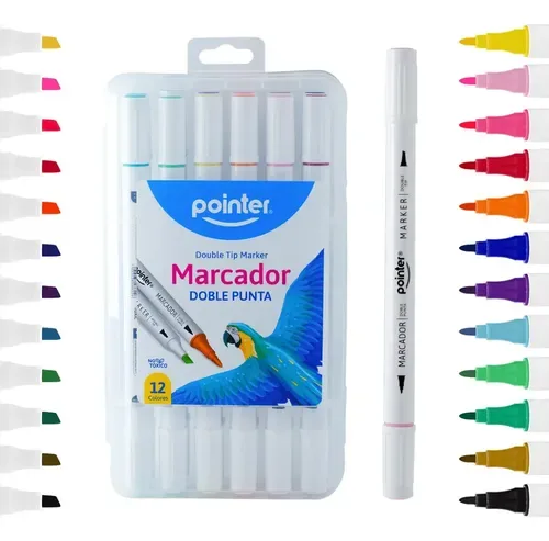 Haijiav Marcador Doble 12 pzas