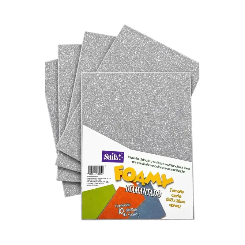 Paq Foamy Diam c/10 Plata