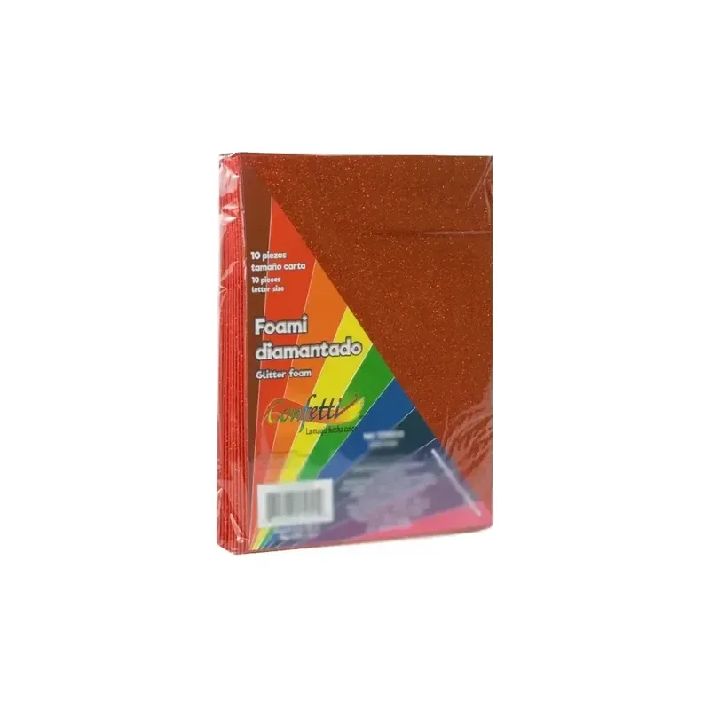 Paq Foamy Diam c/10 Rojo