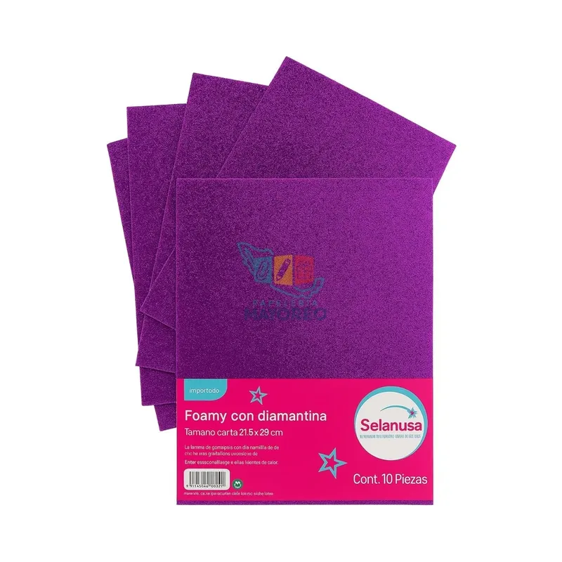 Paq Foamy Diam c/10 Morado