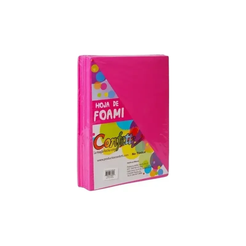 Paq Foamy Carta c/24 Fucsia