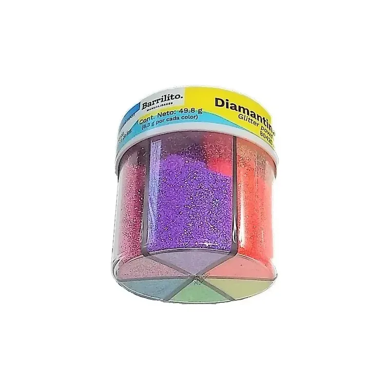 Diamantina Neón Bote c/10 pzas