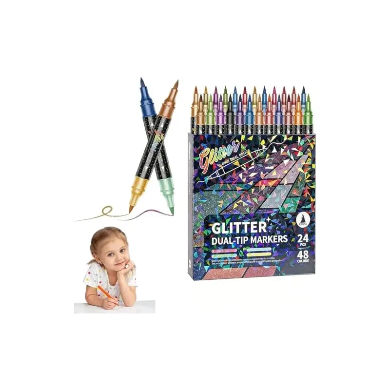 Glitter Marker 48 pzas