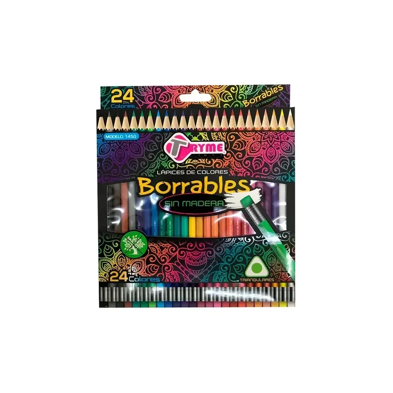 Colores Borrables Tryme c/24 1543