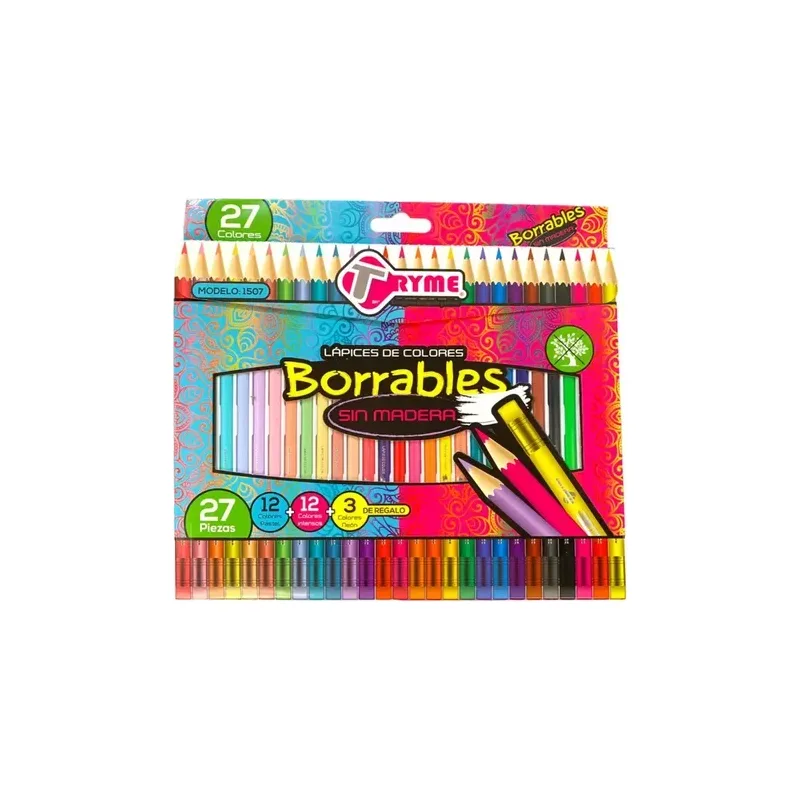 Colores Borrables Tryme c/27 1596