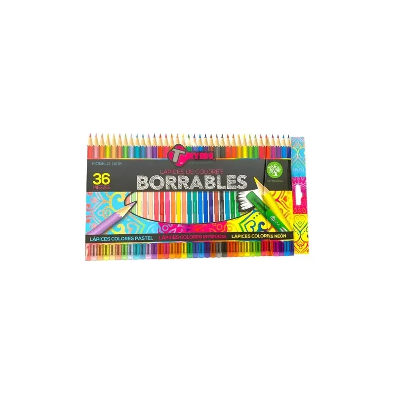 Colores Borrables Tryme c/36 1597