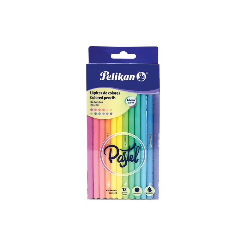 Colores Pelikan c/12 Pastel