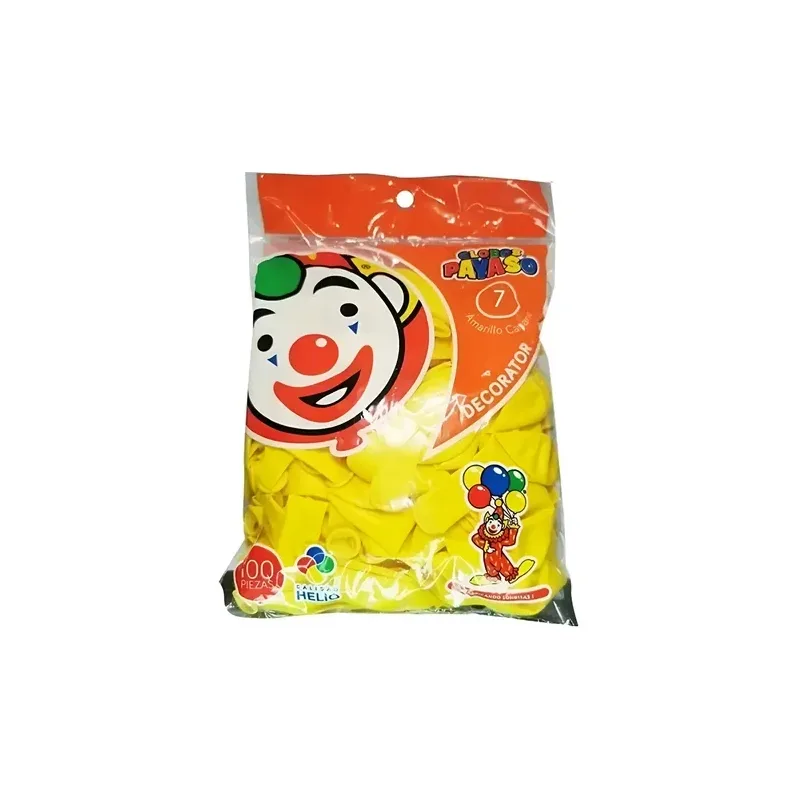 Globo Payaso #7 Amarillo