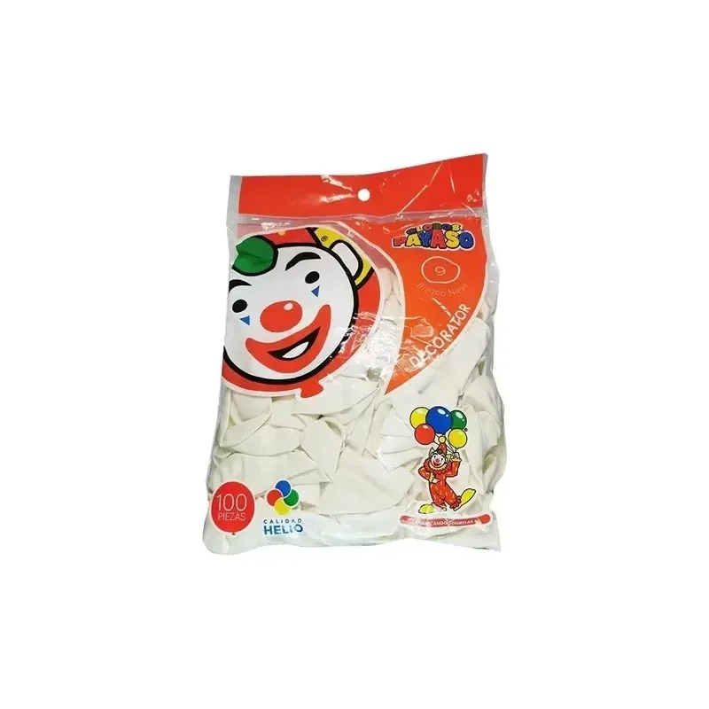 Globo Payaso #9 Blanco