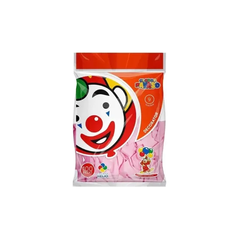 Globo Payaso #9 Rosa