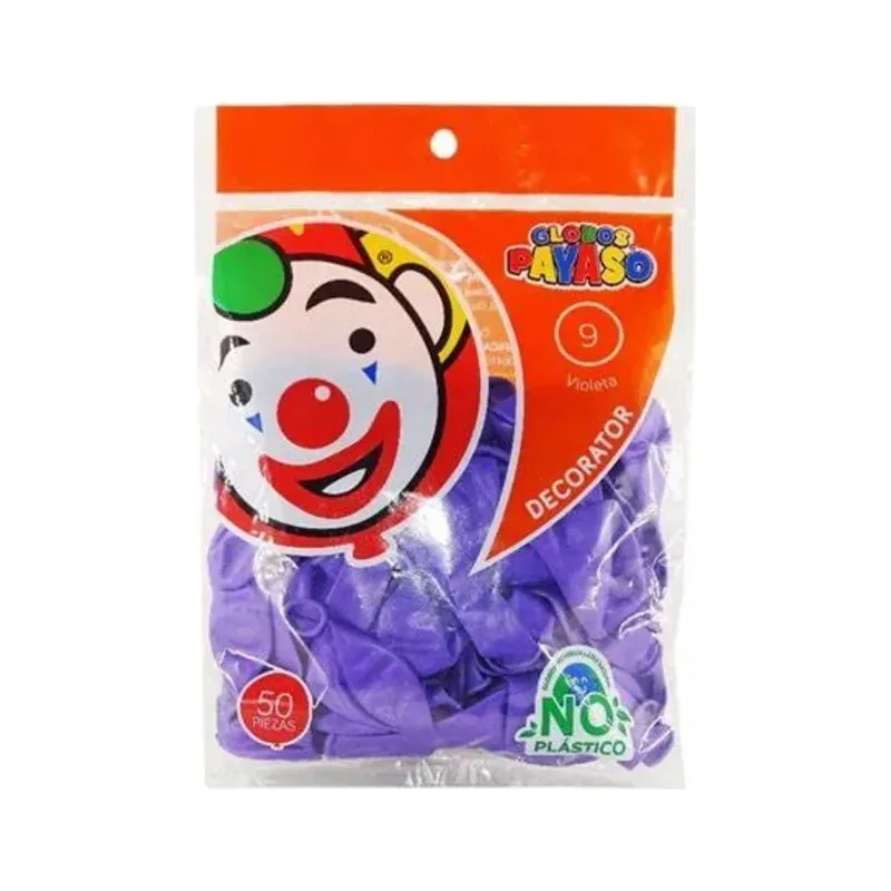Globo Payaso #9 Violeta