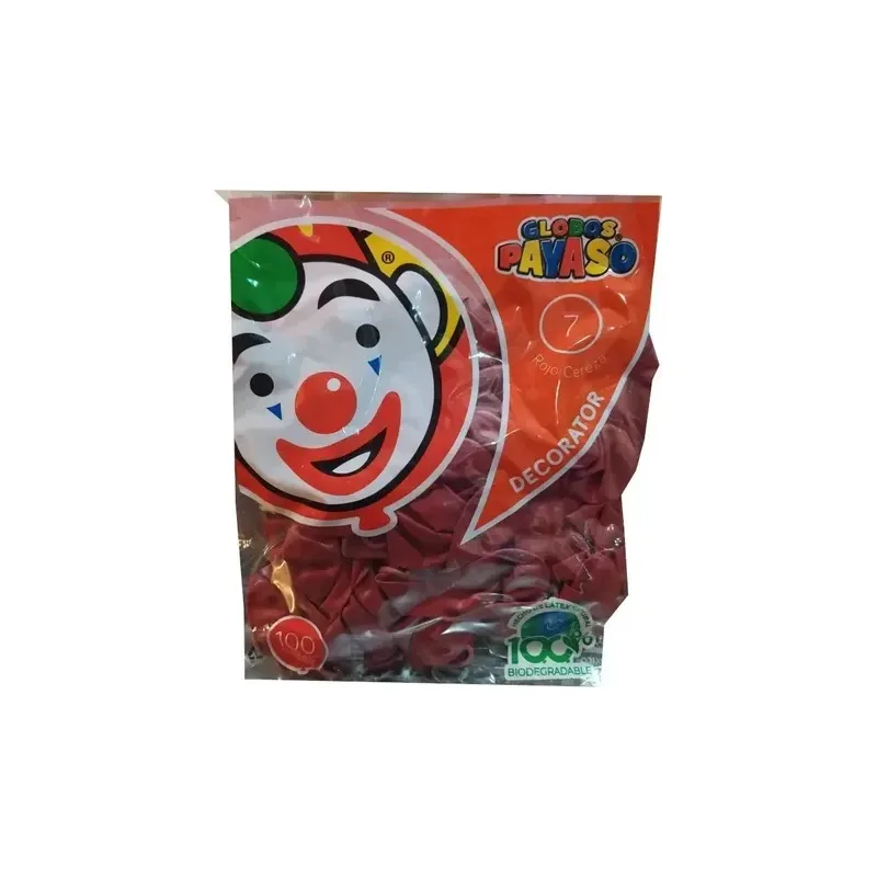 Globo Payaso #7 Rojo