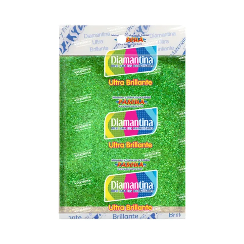 Diamantina 50g Verde Bandera
