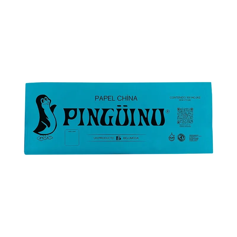 Papel China 100 Pzas Azul Cobalto