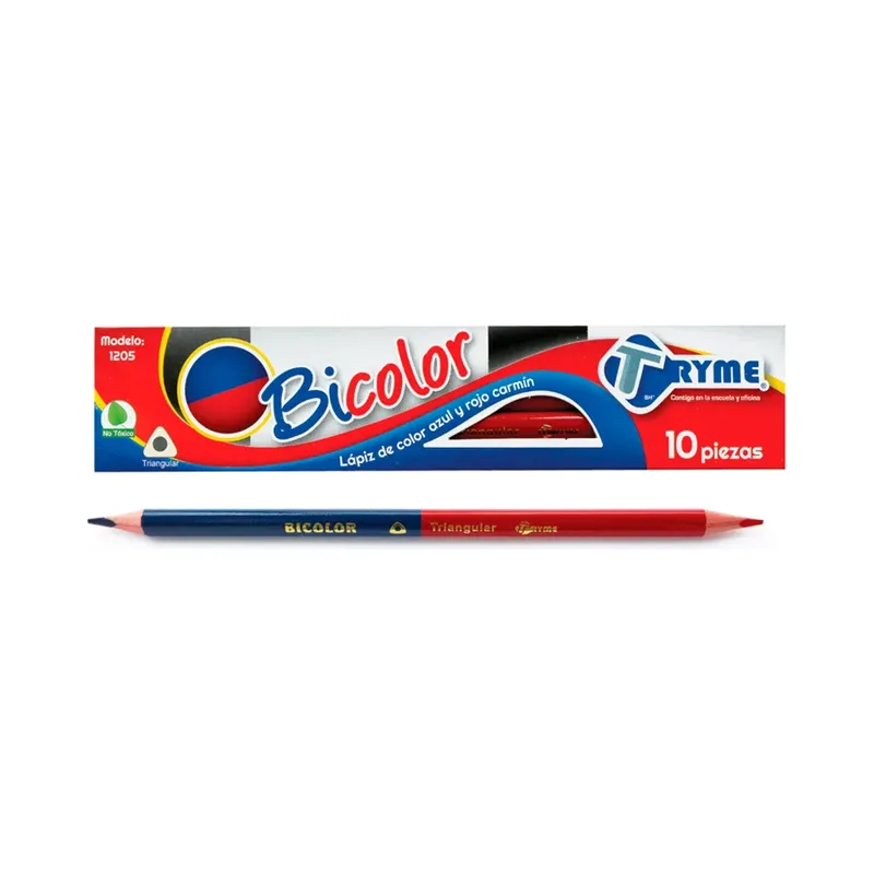 Lapiz Bicolor Jumbo TRYME c/10 pzas
