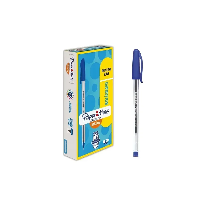 Boligrafo Paper Mate Azul c/12