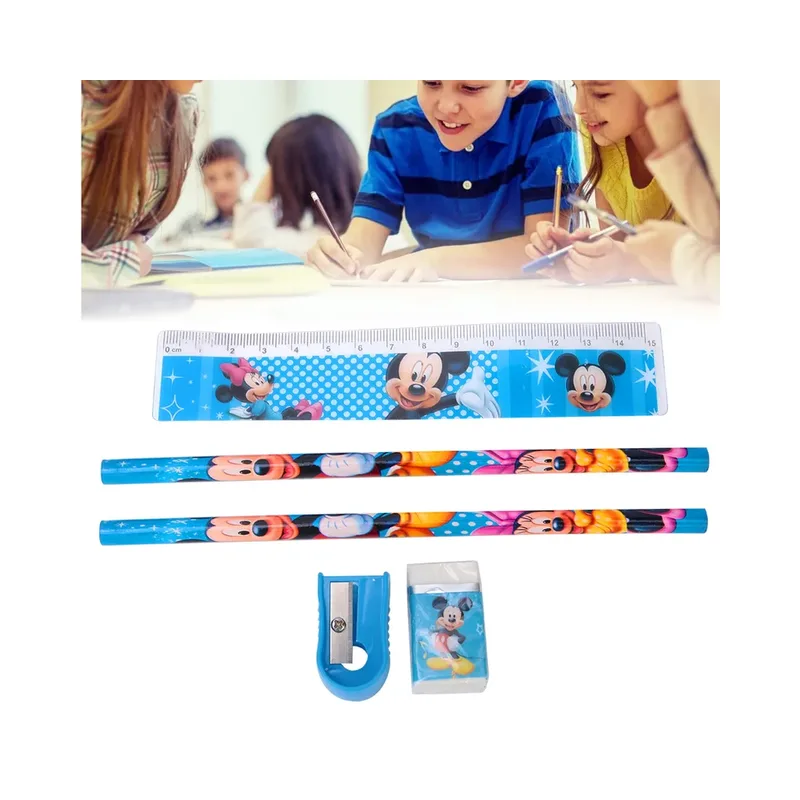 Juego de lapices y regla smile factory