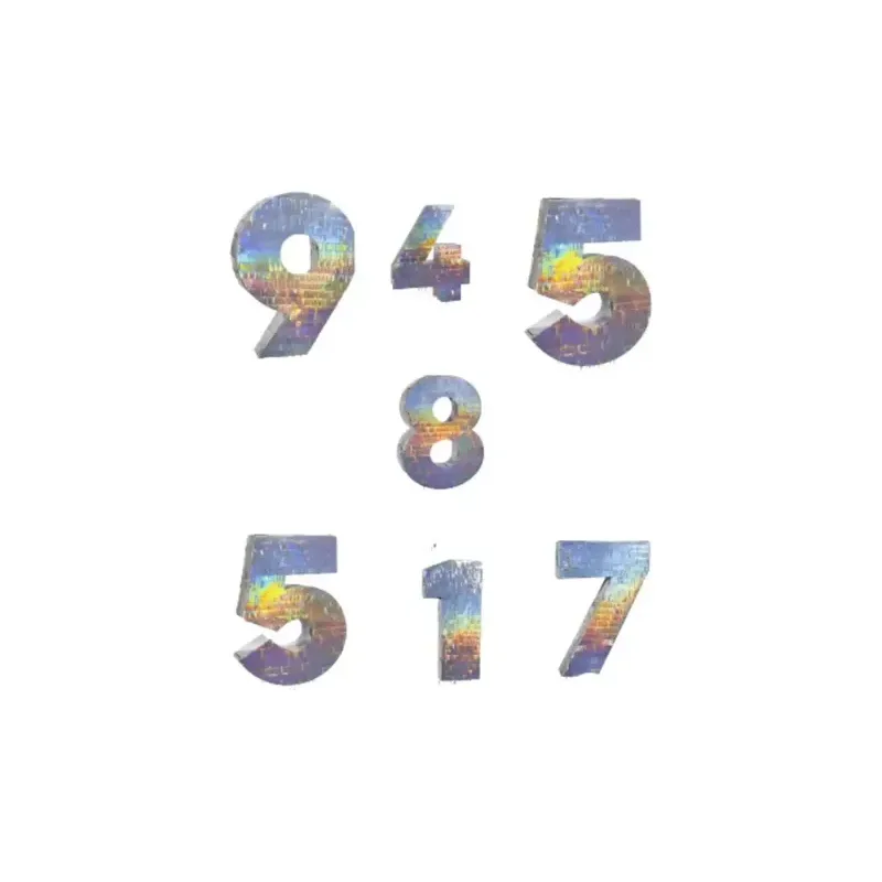 Número Plata 32"