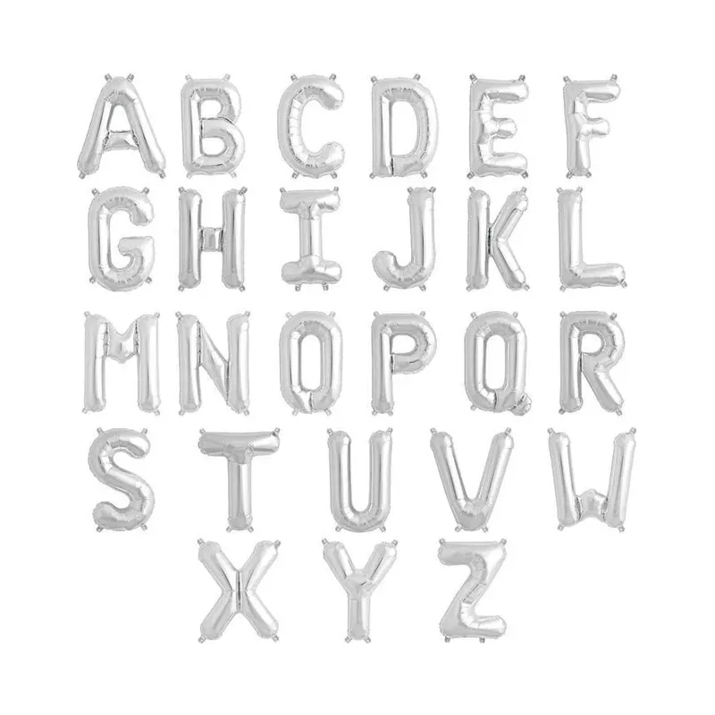 Letra Plata 32"