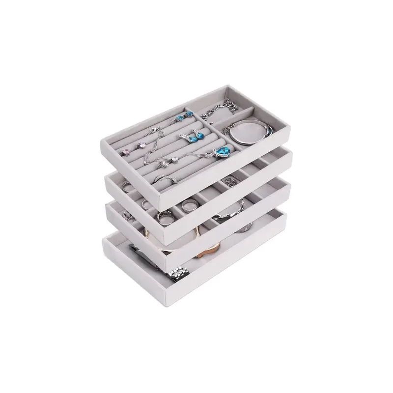 Caja joyería fina compacta C/4 piezas