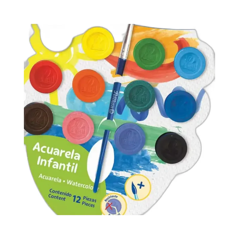 Acuarela Ch c/12 Pastillas